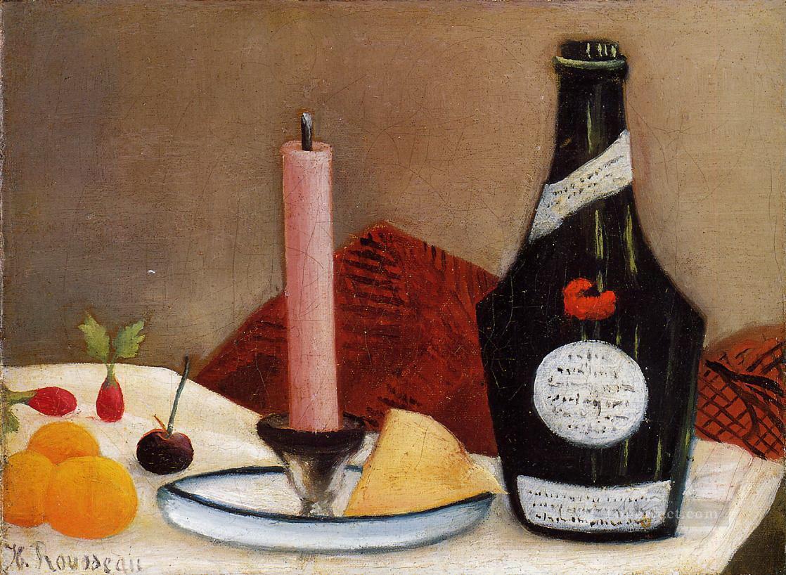 la vela rosa 1910 Henri Rousseau bodegón decoración Pintura al óleo